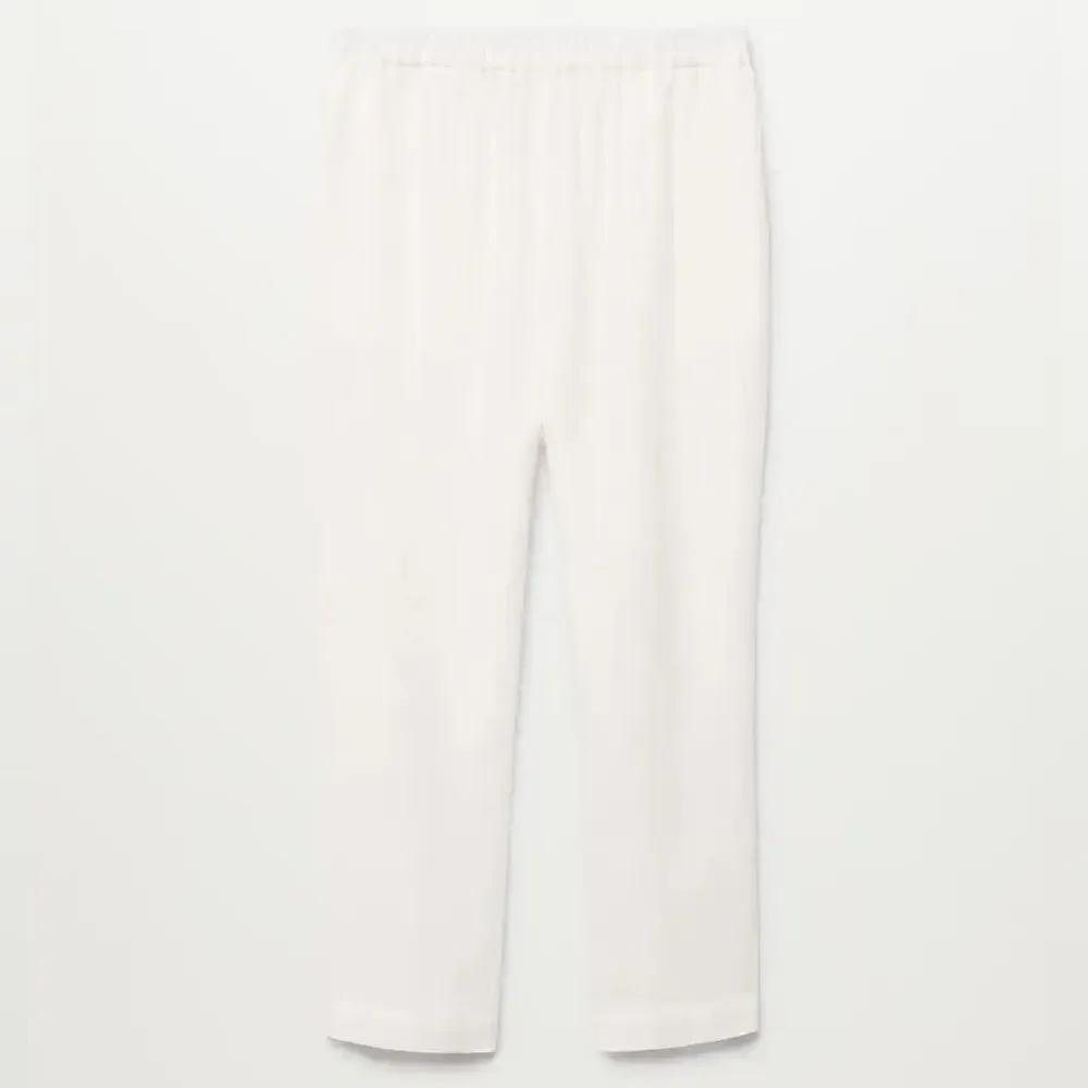 Mango 100% Linen Pants New